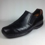 Cole Haan Slip on US 11M Leather upper Black Mens Shoes