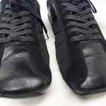 DIESEL Mens Athletic Sneakers “Auriga” Black Size 12 Leather Suede Cleats