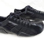 DIESEL Mens Athletic Sneakers “Auriga” Black Size 12 Leather Suede Cleats
