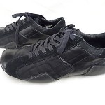DIESEL Mens Athletic Sneakers “Auriga” Black Size 12 Leather Suede Cleats