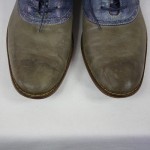 COLE HAAN Gray/Blue Laced Up Wingtip Loafer shoes 11M!!!
