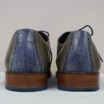 COLE HAAN Gray/Blue Laced Up Wingtip Loafer shoes 11M!!!