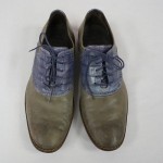 COLE HAAN Gray/Blue Laced Up Wingtip Loafer shoes 11M!!!
