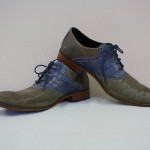COLE HAAN Gray/Blue Laced Up Wingtip Loafer shoes 11M!!!