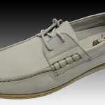 $495 HUGO BOSS Gray Leather Boat Shoes Casual Topsiders 43 10 NEW Made in ITALY