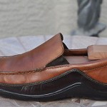 Cole Haan Brown loafers comfort sole two tone men’s shoes Tucker driving shoe 10