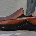 Cole Haan Brown loafers comfort sole two tone men’s shoes Tucker driving shoe 10