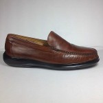 Cole Haan Slip on Loafers US 8.5M Leather Brown Mens Shoes