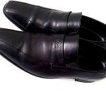 BOSS HUGO BOSS  Men’s black leather slip on loafers Shoe sz 11 $298 msrp Dress