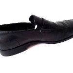 BOSS HUGO BOSS  Men’s black leather slip on loafers Shoe sz 11 $298 msrp Dress