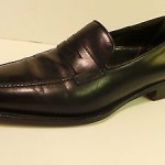 COLE HAAN CITY MENS BLACK LEATHER SLIP ON DRESS LOAFER SHOE SIZE 12