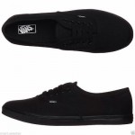 Unisex Vans Era Classic All Black Shoe – Size 10 Men or 12 Women