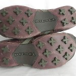 Men’s Diesel Fashion Sneakers Size US 8.5 UR 41 Suede Leather Uppers Brown tones
