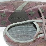 Men’s Diesel Fashion Sneakers Size US 8.5 UR 41 Suede Leather Uppers Brown tones