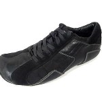 Diesel Auriga Shoes Mens Sneakers Black Leather Size 12