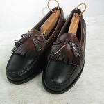 COLE HAAN Brown & Black Leather LOAFERS w/Kilti & Tassels on Vamp SZ 11.5 D