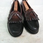 COLE HAAN Brown & Black Leather LOAFERS w/Kilti & Tassels on Vamp SZ 11.5 D