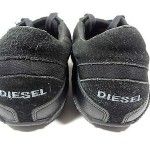 Diesel Auriga Shoes Mens Sneakers Black Leather Size 12