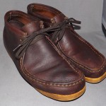 CLARKS Style 86256  Leather Chukka Mens Size 9.5M Cordovan Brown(CLEAN)