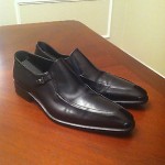 MEN’S HUGO BOSS BLACK SLIP ON CASUAL DRESS SHOES SIZE 10 MADE IN ITALY NICE!!!!