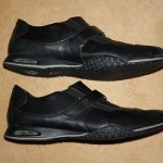 Men’s COLE HAAN Leather Shoes, Loafers with Nike Air, Black – Size 12 M