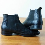 Cole Haan Air Kilgore Black Leather Chelsea Pull-on Boots Size 9.5