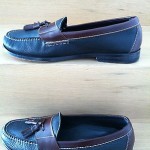 Cole Haan Black Brown Pinch Tassel Loafers Brown Leather Size 10 D  Men’s