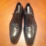 MEN’S HUGO BOSS BLACK SLIP ON CASUAL DRESS SHOES SIZE 10 MADE IN ITALY NICE!!!!