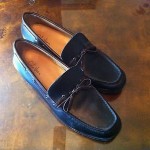 “VINTAGE” CLASSY BLACK/BROWN COLE HAAN COLLECTION STRING TIED MOCS SZ9.5(M) WOW!