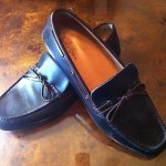 “VINTAGE” CLASSY BLACK/BROWN COLE HAAN COLLECTION STRING TIED MOCS SZ9.5(M) WOW!