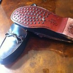 “VINTAGE” CLASSY BLACK/BROWN COLE HAAN COLLECTION STRING TIED MOCS SZ9.5(M) WOW!