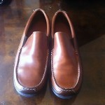 “VINTAGE” SUPER SHARP AND COMFY TWO~TONE “COLE HAAN DRIVING MOCS” SZ10(M)VIBRAIM