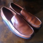 “VINTAGE” SUPER SHARP AND COMFY TWO~TONE “COLE HAAN DRIVING MOCS” SZ10(M)VIBRAIM