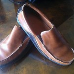“VINTAGE” SUPER SHARP AND COMFY TWO~TONE “COLE HAAN DRIVING MOCS” SZ10(M)VIBRAIM