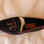 Cole Haan Stadium Shawl Black Leather Fringe Tassel Loafer Shoe NEW Size 9