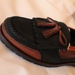 Cole Haan Stadium Shawl Black Leather Fringe Tassel Loafer Shoe NEW Size 9
