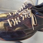 Cole Haan Black Leather Brown Suede Nike Air Size 13 Casual Comfort Shoes