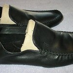 Men’s CLASSIC SLIP-ON SIGNATURE LOAFERS MOCCASINS by HUGO BOSS Black Sz 11 1/2
