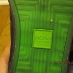 HUGO BOSS MENS BLACK LACE-UP SNEAKERS /SHOES SIZE 42
