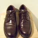 MEN’S COLE HAAN BURGUNDY SLIP TOE LACE SHOES SIZE 12M