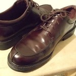 MEN’S COLE HAAN BURGUNDY SLIP TOE LACE SHOES SIZE 12M
