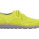 RARE Cole Haan Lunargrand Lunar Grand Volt Yellow Gray SUEDE Leather Wingtip 12M