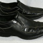 COLE HAAN NIKE AIR BLACK LEATHER SLIP ON LOAFERS 9 M MENS CASUAL SHOES