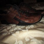 DIESEL Men’s Brown Distressed Leather Driving Shoes Classic Size 13
