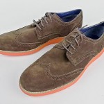 Cole Haan Lunargrand Size 12 Mens Tan Suede Wing Tip Oxfords