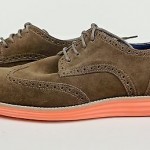 Cole Haan Lunargrand Size 12 Mens Tan Suede Wing Tip Oxfords