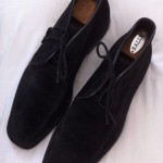 Hugo Boss ~ Dark Blue Suede Mens Ankle Boots Shoes US 9.5