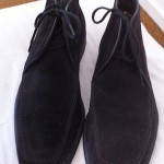 Hugo Boss ~ Dark Blue Suede Mens Ankle Boots Shoes US 9.5