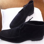 Hugo Boss ~ Dark Blue Suede Mens Ankle Boots Shoes US 9.5