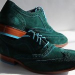 Cole Haan NEW Air Colton Wingtip Oxfords GREEN Sz 8.5 W Orig $198